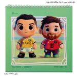 دفتر نقاشی سیمی 40 برگ بچگانه فانتزی پالت 7