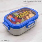 ظرف غذا دو خانه داخل استیل دوجداره بزرگسال 6