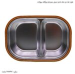 ظرف غذا دو خانه داخل استیل دوجداره بچگانه حیوانات 2