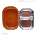 ظرف غذا دو خانه داخل استیل دوجداره بچگانه حیوانات 3