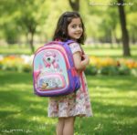 کوله پشتی مهد 2 زیپه برجسته دخترانه 5