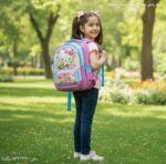 کوله پشتی مهد 2 زیپه برجسته دخترانه 4