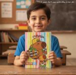 دفتر خط دار بچگانه فانتزی سیمی 80 برگ شفعی کد 305 11